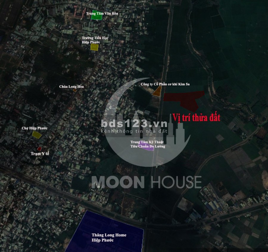 Đất lớn làm dự án ngay thị Trấn Hiệp Phước QH : ở đô thị