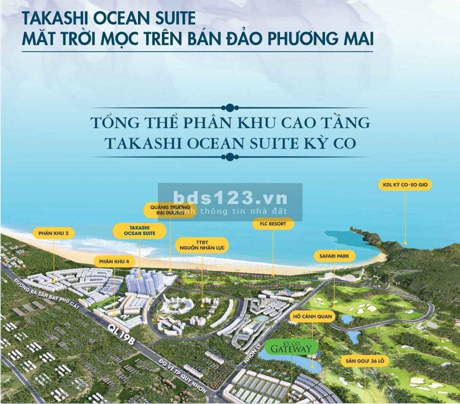 Căn hộ mặt biển Takashi Quy Nhơn liền kề FLC Nhơn Hội - Booking nhận ngay 3 chỉ vàng
