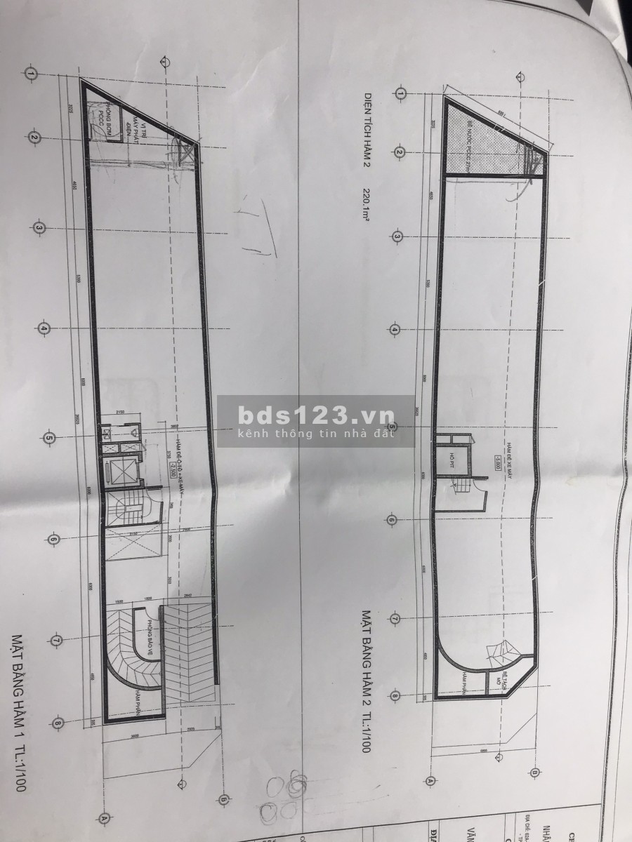 Cho thuê toàn nhà văn phòng mặt tiền đường dt 2000m2, sàn 2 hầm 8 tầng cao