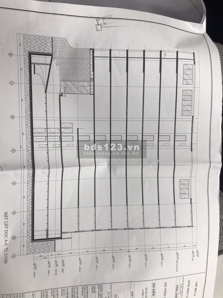 Cho thuê toàn nhà văn phòng mặt tiền đường dt 2000m2, sàn 2 hầm 8 tầng cao