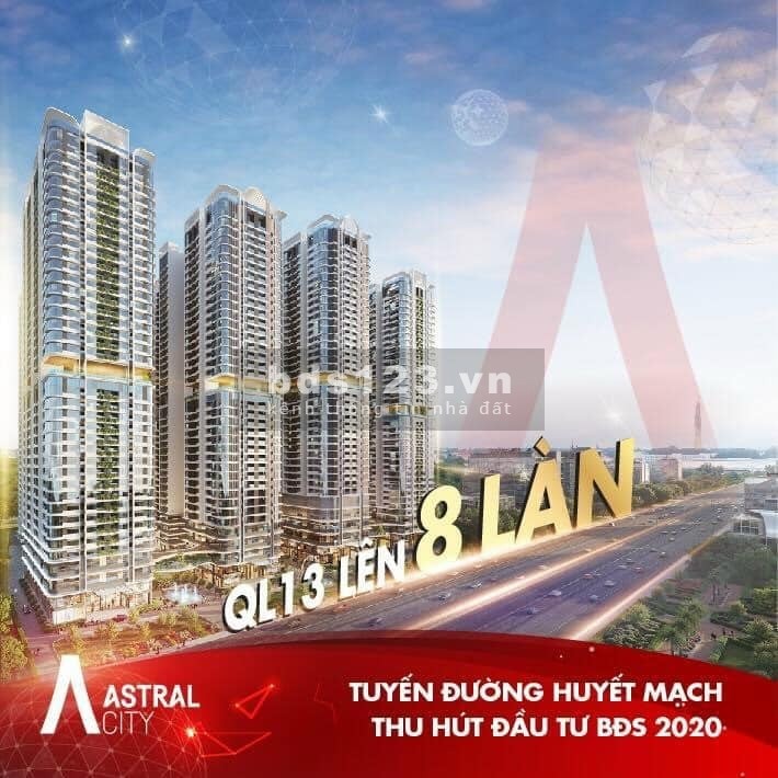 Vốn 500 triệu sở hữu ngay căn hộ Astral City 2PN, ngân hàng hỗ trợ 70% ân hạn gốc + lãi 2 năm