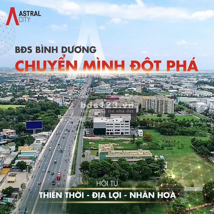 Vốn 500 triệu sở hữu ngay căn hộ Astral City 2PN, ngân hàng hỗ trợ 70% ân hạn gốc + lãi 2 năm