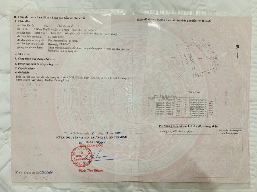 Bán đất Xã Đông Thạnh, Huyện Hóc Môn,TPHCM