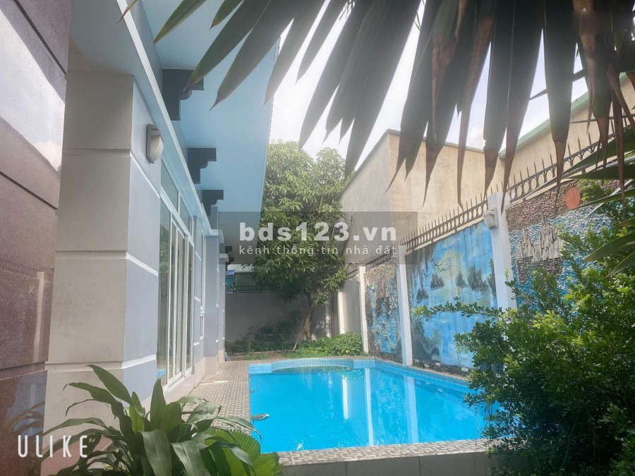 Cho thuê nguyên căn Villa 10x20m hầm trệt 2 lầu 4P,hồ bơi An Phú QUẬN 2