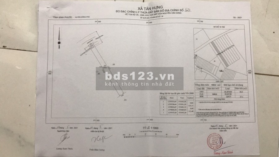 Cần bán gấp 8 sào đất ngay UBND xã Tân Hưng Huyện Đồng Phú