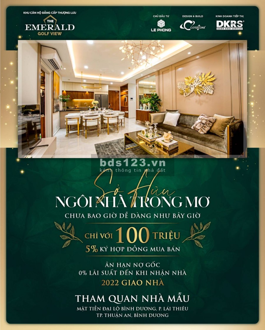 Khu căn hộ cao cấp the Emerald Golf View, bán nhanh căn giá 2 tỷ