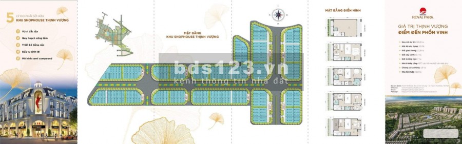Bảng hàng Mới Liền Kề Shophouse Dự Án Hinode Royal Park Kim Chung Di Trạch