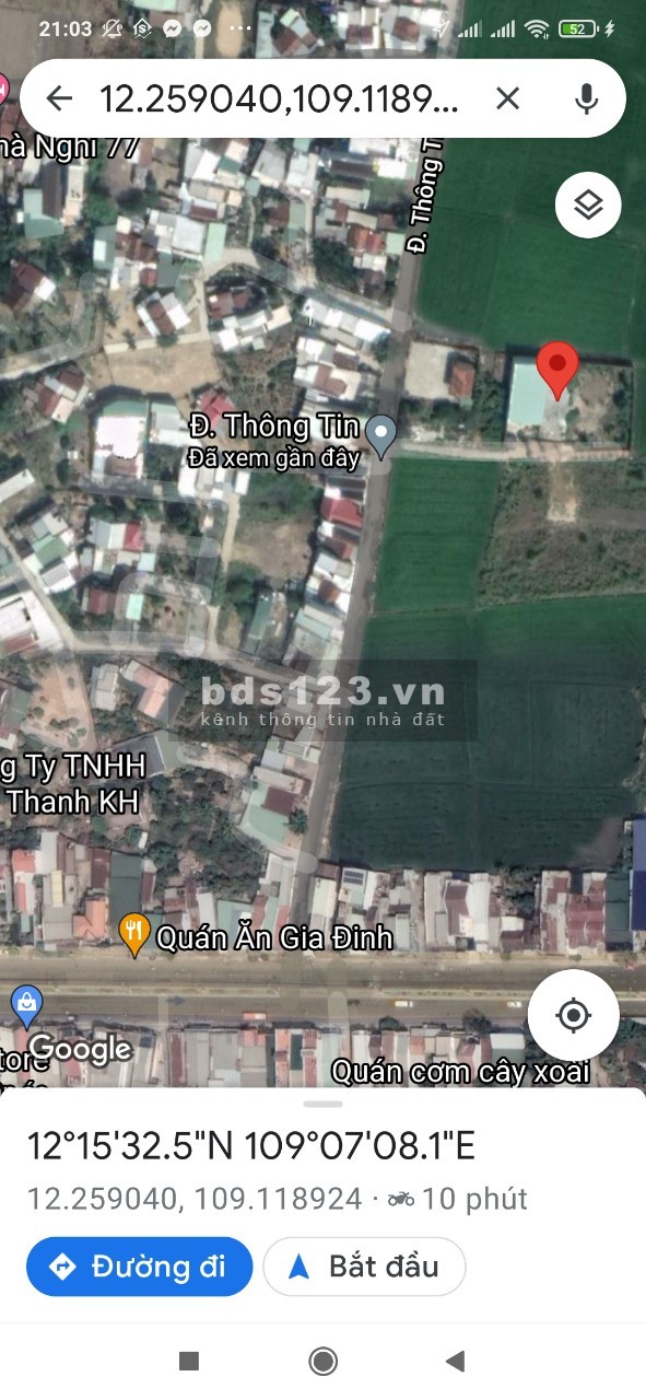 Bán đất phú ân nam 2, Diên An, Diên Khánh, Khánh Hòa