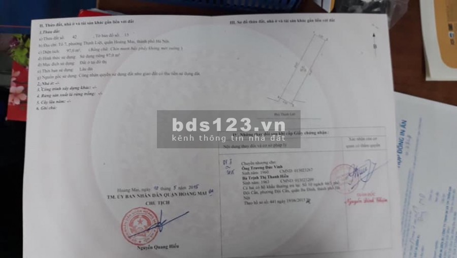 Bán nhà phố Giải Phóng, Hoàng Mai quy hoạch đẹp rạng ngời, đầu tư siêu lời, hiệu suất đỉnh. Diện tích 97m2, 3 tầng, mặt tiền 4.1m, giá 12.5 tỷ