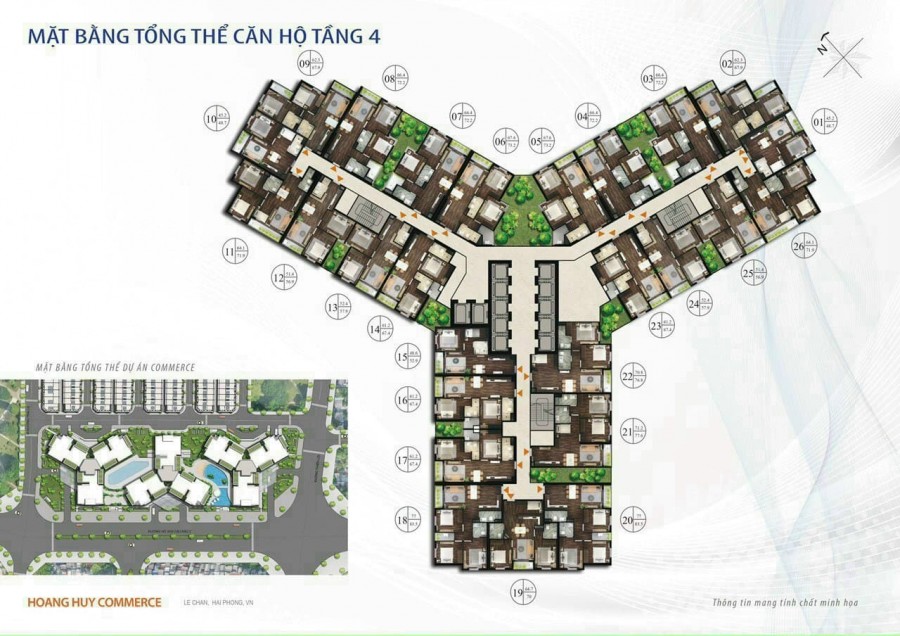 Bán căn hộ chung cư 2pn Hoàng Huy Commerce Võ Nguyên Giáp