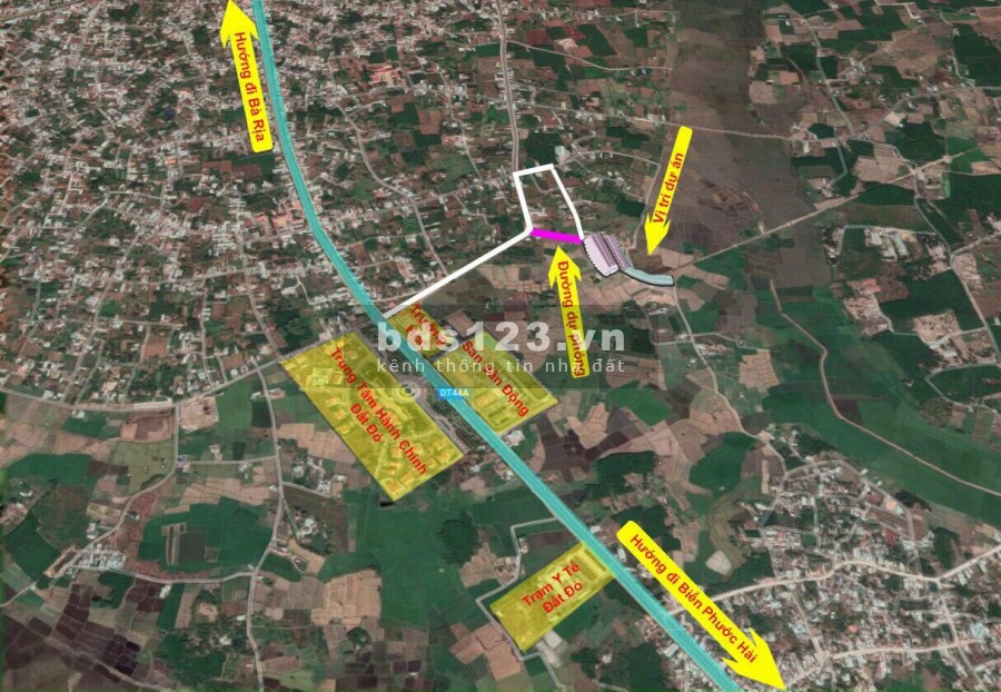 Cần bán lô đất ngay trung tâm hành chính Đất Đỏ, diện tích 125m2, giá bán 1 tỷ có thương lượng