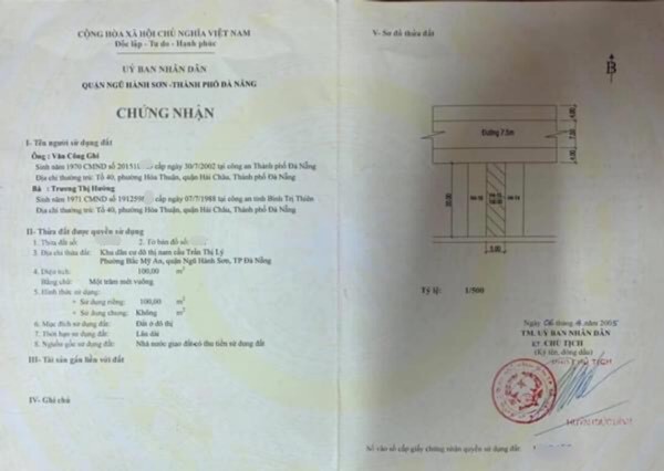 Đất view cầu Trần Thị Lý Sông Hàn Đà Nẵng