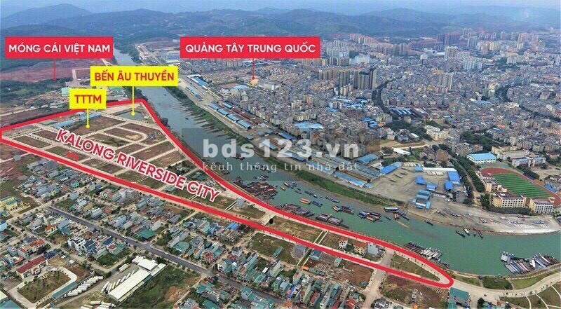 Bán liền kề Dự án KĐT KALONG RIVERSIDE tại Móng Cái cạnh cảng ICD Thành Đạt giá từ 19tr/m2