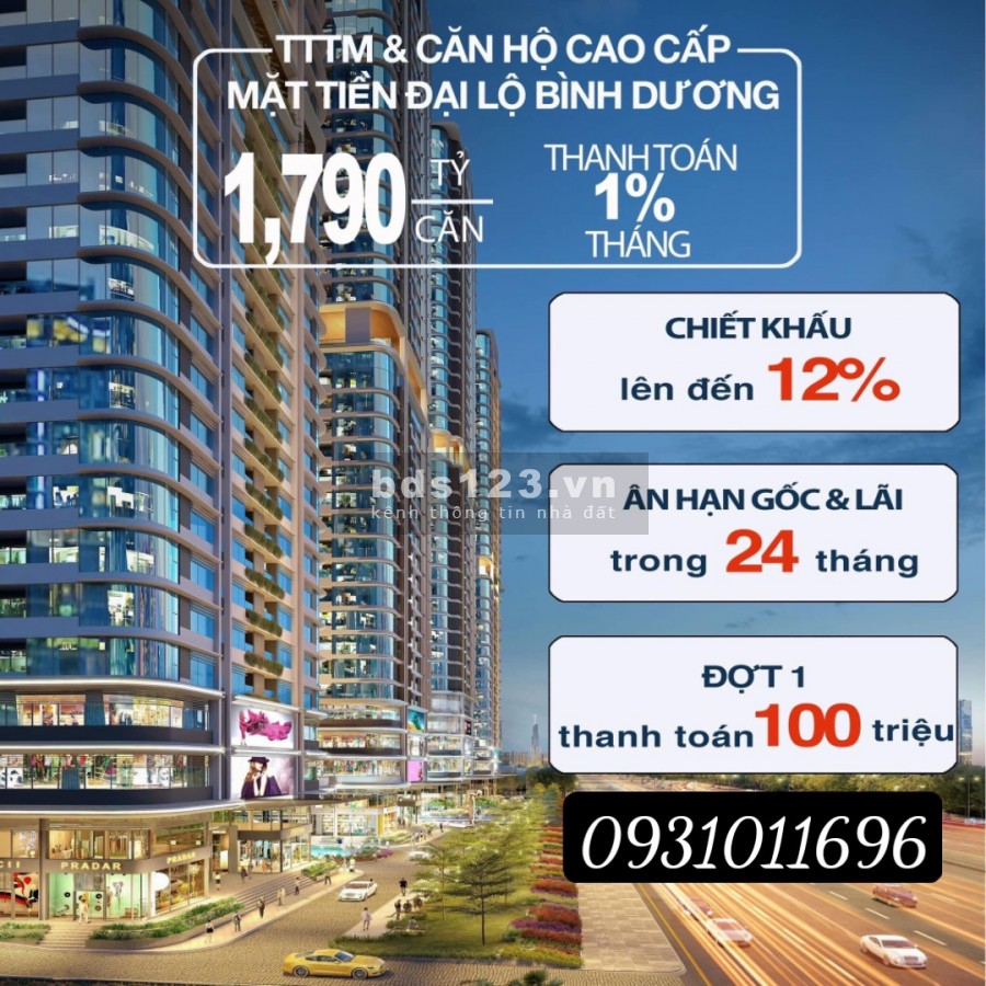 Astral City- Sở hữu căn hộ cao cấp ngay Mặt tiền QL13 chỉ với 100TR, Chiết khấu lên đến 12%
