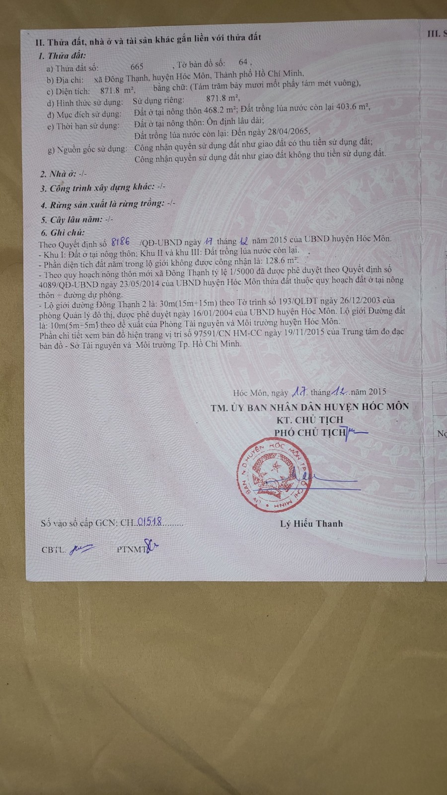 Tôi cần bán xưởng mặt tiền đường nhựa ở Tổ 22, Ấp 6, Đông Thạnh huyện Hóc Môn, TP.HCM