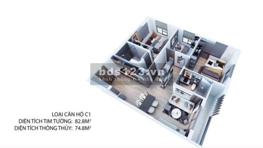 Căn Hộ 1,1 Tỷ TP.Thuận An Bình Dương, ngân hàng hỗ trợ vay 70%