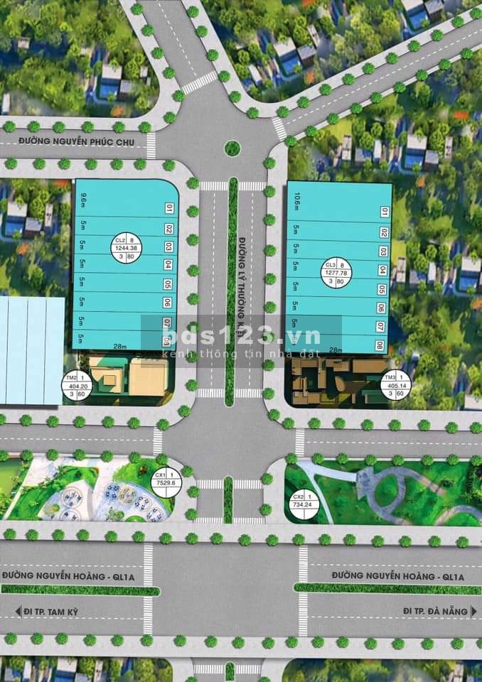 Bán lô đất mặt tiền Lý Thường Kiệt, phường Hoà Thuận, thành phố Tam Kỳ, đường lớn 30m