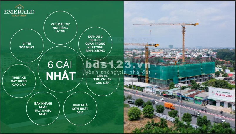 Chỉ từ 100 triệu sở hữu căn hộ gần trung tâm Aeon Mall Nhật Bản, The Emerald Golf View