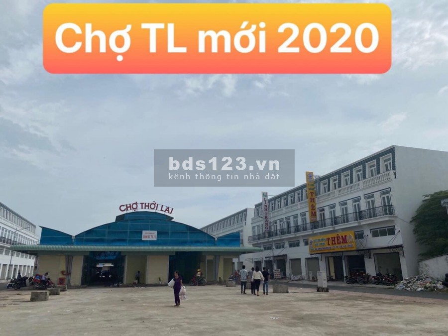 Bán nhà phố mặt tiền chợ Thới Lai, giá từ 2.6 tỷ, vay không lãi suất
