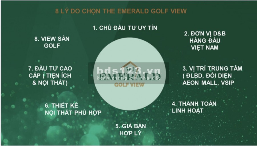 Chỉ từ 100 triệu sở hữu căn hộ gần trung tâm Aeon Mall Nhật Bản, The Emerald Golf View
