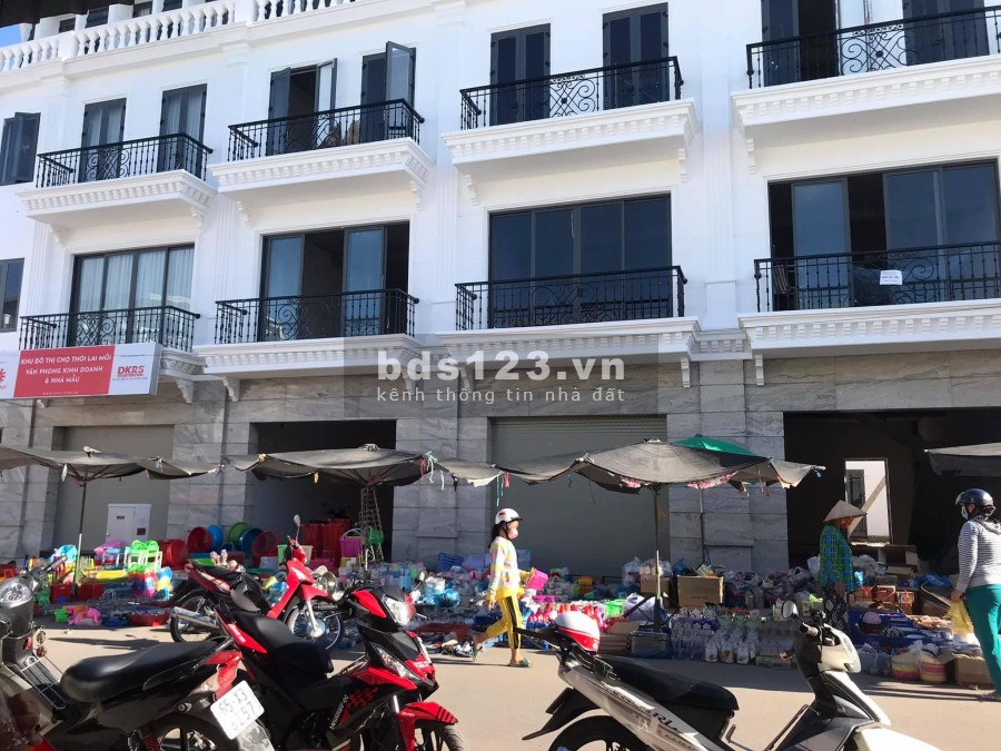 Bán nhà phố mặt tiền chợ Thới Lai, giá từ 2.6 tỷ, vay không lãi suất