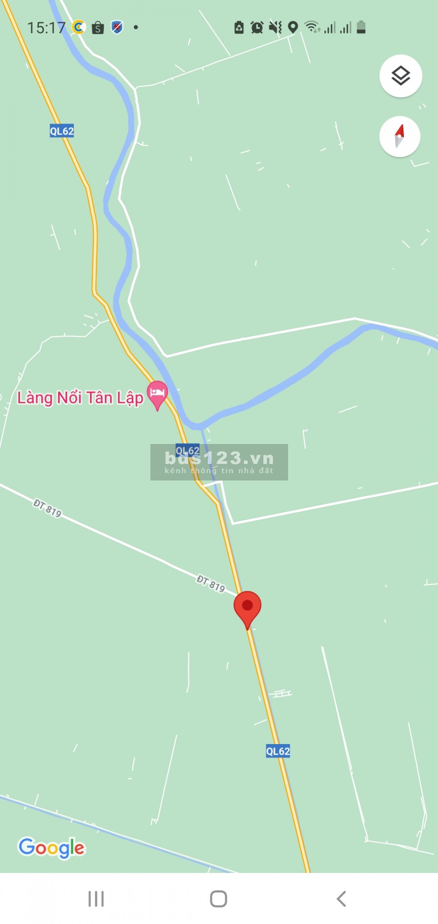 Bán 3 lô đất mặt tiền đường QL62 xã Tân Lập, Mộc Hóa, Long An (chính chủ)