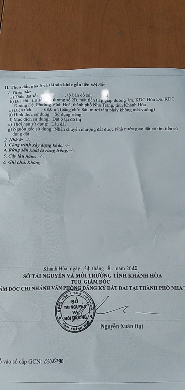 Bán nhà mặt tiền view công viên Hòn Xện Vĩnh Hòa Nha Trang Khánh Hòa