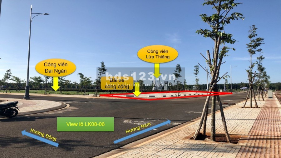 Cần bán 200m2 đất sổ đỏ Khu đô thị Ân Phú view công viên giá tốt