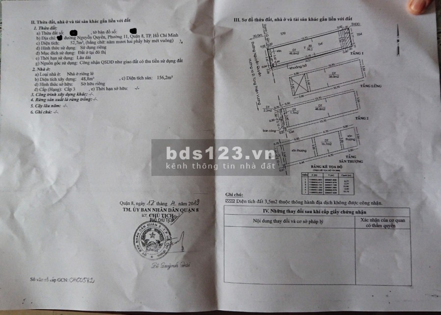 Nhà MT Đường Nguyễn Quyền p11 q8 1 Trệt 1 Lửng 2 Lầu