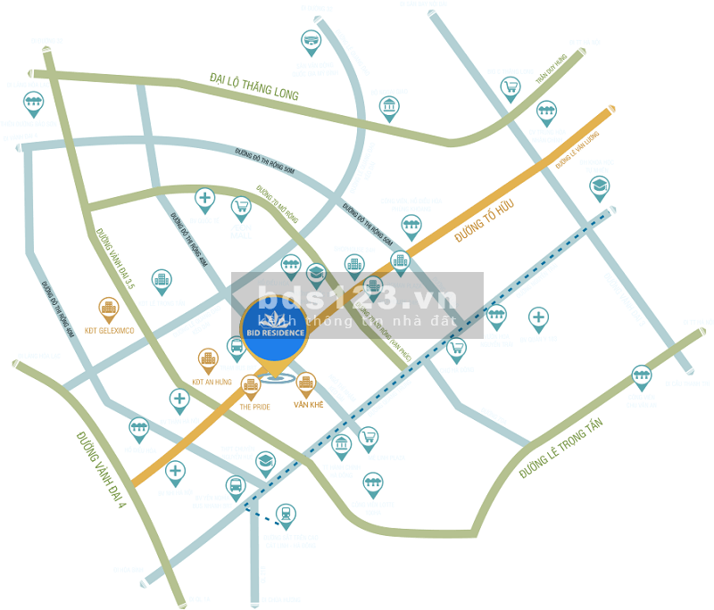 Mở bán chung cư cao cấp tại Tố Hữu Hà Đông Bid Residence Diện tích rộng, giá hợp lý