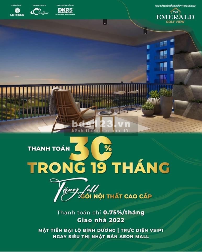 Sở hữu căn hộ thượng lưu bên cạnh sân golf Sông Bé chỉ với 100 triệu full nội thất
