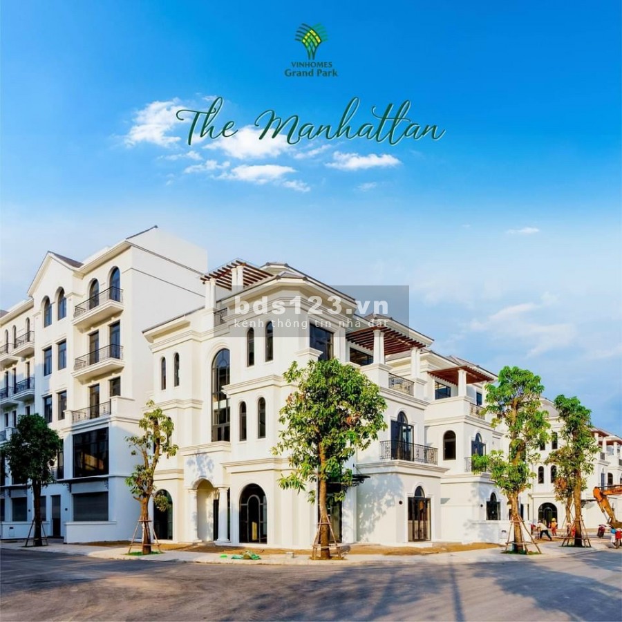 Bán nhà phố Manhattan tại Vinhomes Grand Park vị trí cực đẹp hỗ trợ vay ngân hàng 80% ân hạn gốc lãi 2 năm.LH 0363583647