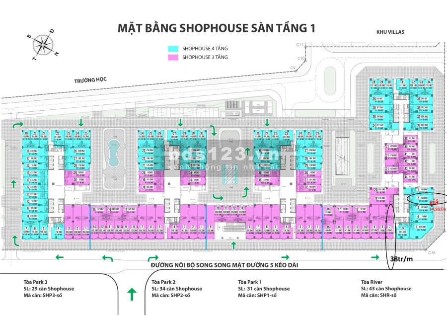 Bán gấp shophouse Eurowindow River Park, 220m2, 3 tầng. Giá siêu mềm chỉ 25 triệu/m2 - 0973781843 Ánh.