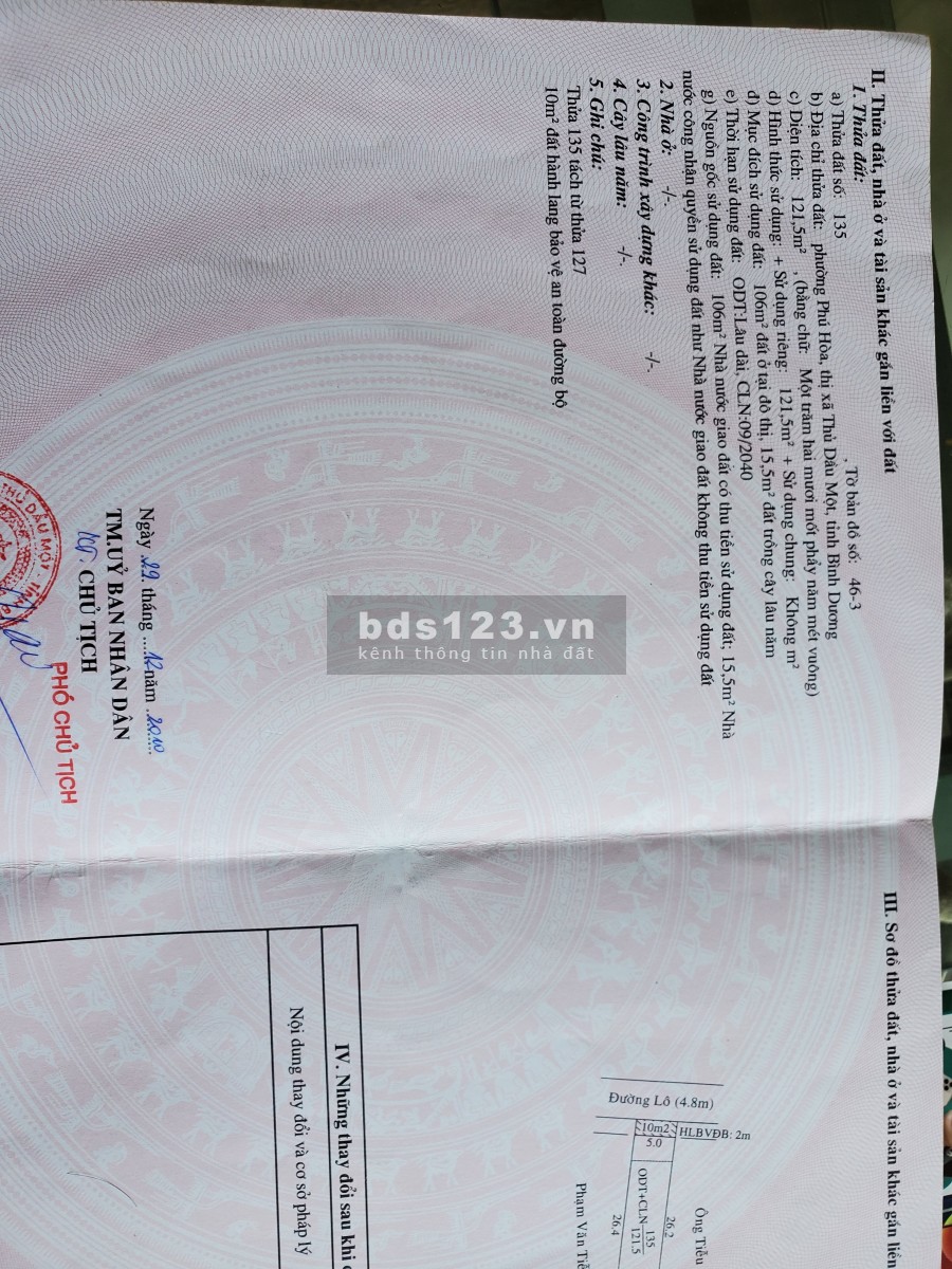 Bán nhà phú hòa 1 trung tâm Thủ Dầu Một Bình Dương, khu dân trí cao, nhiều tiện ích phạm vi 700m