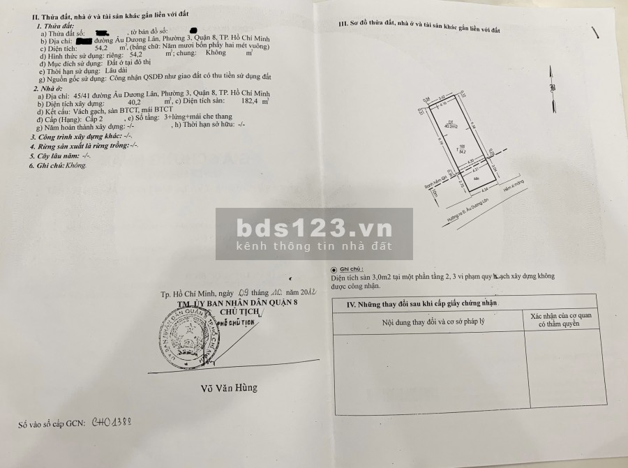 Nhà Hẻm 45 HXH hẻm thông Dạ Nam 1 Lửng 2 Lầu ST