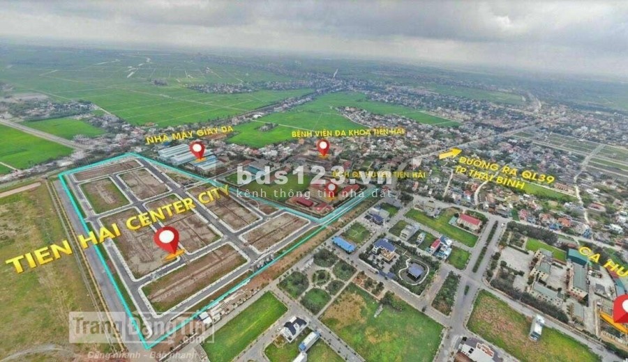 Ra hàng đợt 1 DA Tiền Hải Center city giá chỉ từ 2x triệu/m2 sổ đỏ lâu dài, pháp lý chuẩn