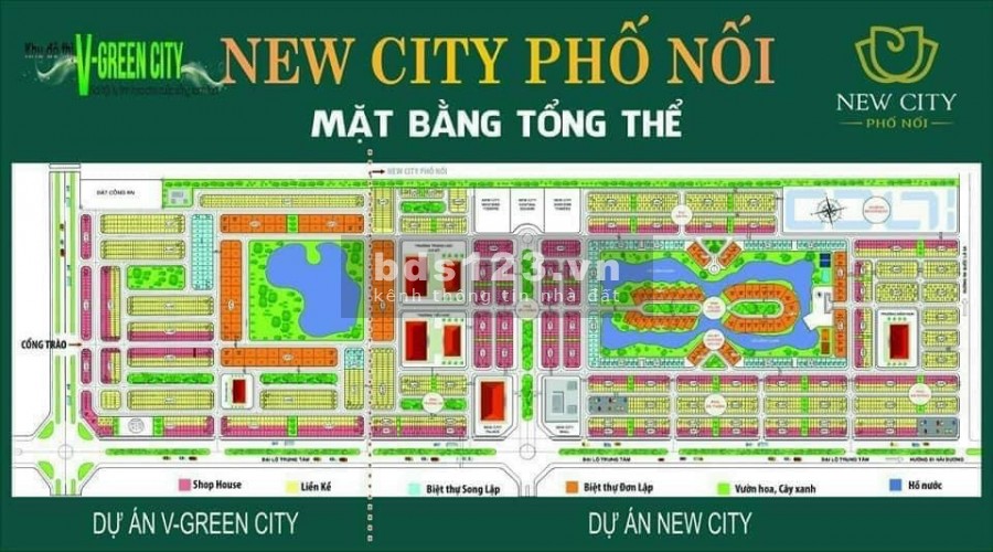 Bán đất dự án Newcity Phố Nối Hưng Yên, lh 0963425091, giá 14.5 triệu/m2