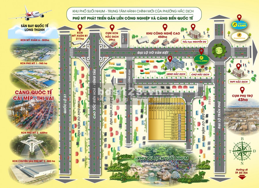 Bán đất mặt tiền đường Đào Xuân Soạn, Phường Hắc Dịch, Sổ đỏ, Thổ cư, Giá rẻ