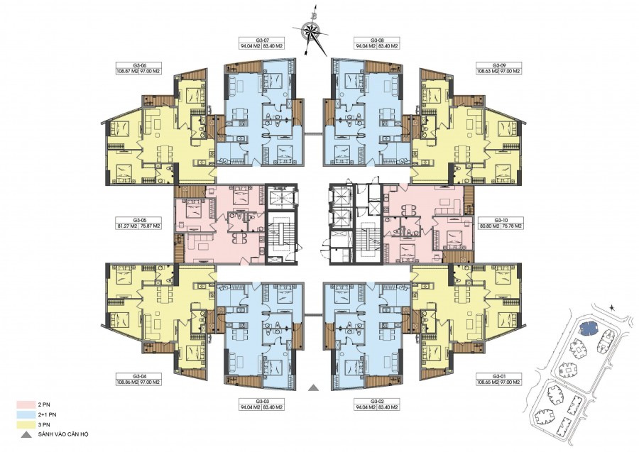 Chỉ 3,3 tỷ sở hữu ngay căn góc 3 ngủ, 97m2 tại Le Grand Jardin – KĐT Sài Đồng