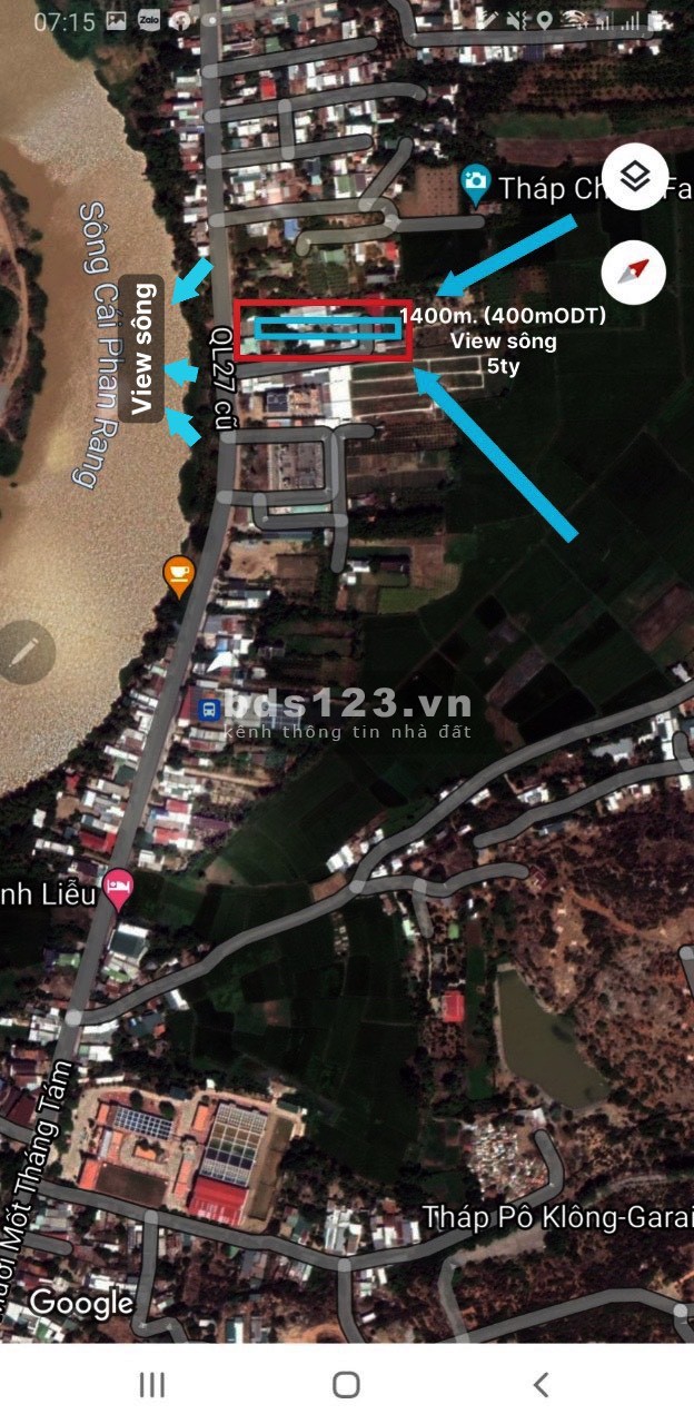 Bán 1400 đất thổ cư mặt tiền Đường 21/8, Phường Đô Vinh, Phan Rang - Tháp Chàm