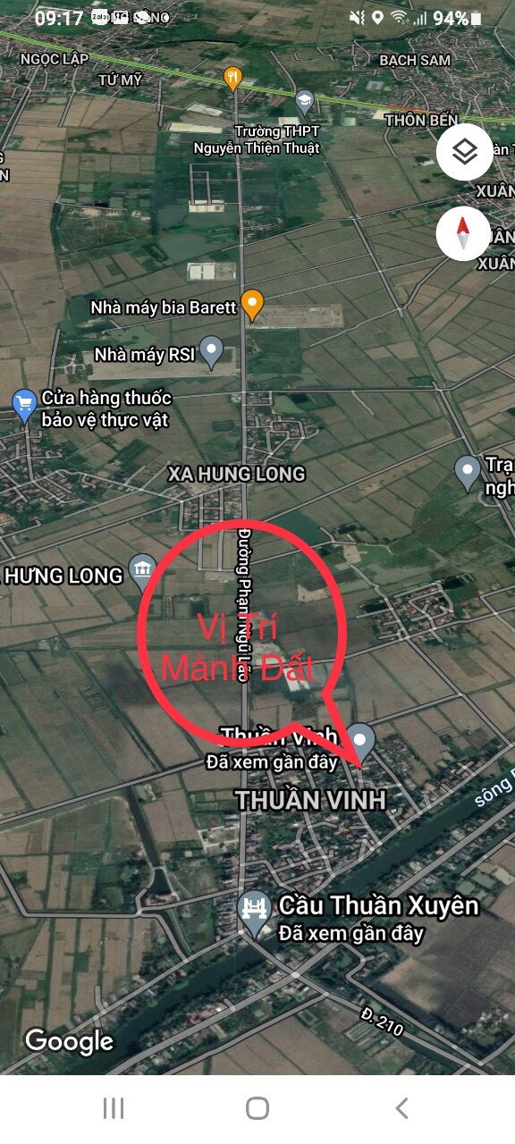 Chính chủ bán gấp đất tại Hưng Long, Mỹ Hào DT 63m2 ngõ ô tô giá 530 triệu