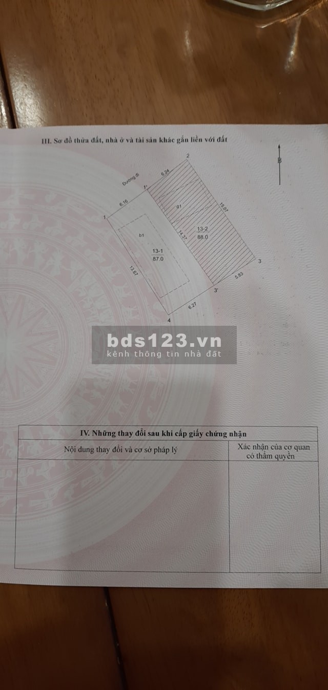 Bán đất Âu Cơ xây căn hộ mini cho Tây thuê đỉnh, dt 87m2, mt 6.2m, giá 11 tỷ, lhcc