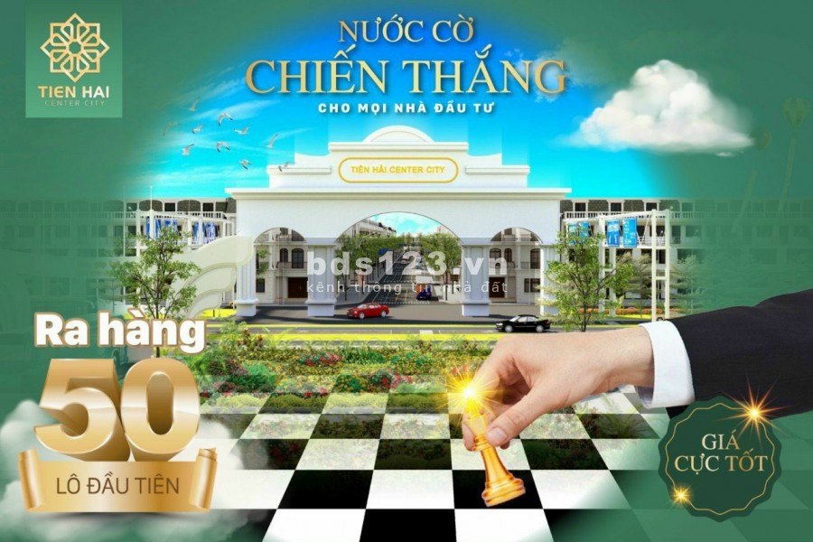 Ra mắt 50 lô đất nền đẹp nhất KĐT Tiền Hải center city, chính sách khủng duy nhất lên tới 11.5 %