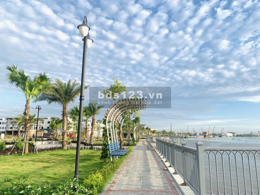 Nhà phố compound The Pearl Riverside ven sông Vàm Có, sổ riêng