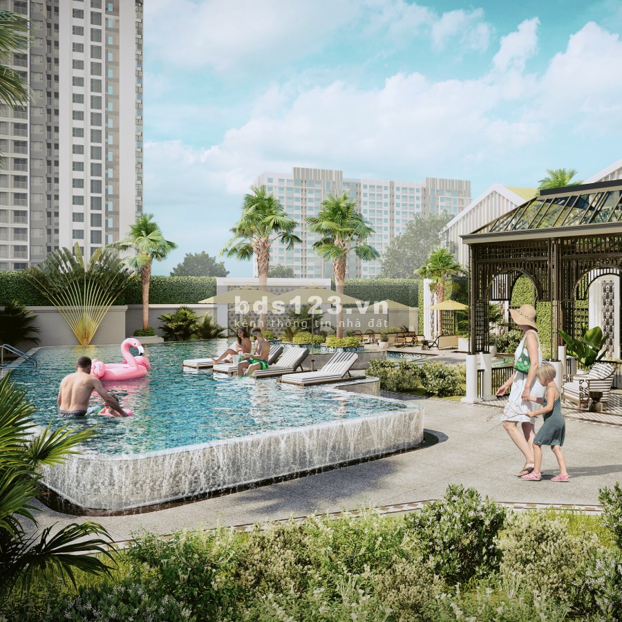 Căn hộ chuẩn resort 5 sao 3PN phong thuỷ tốt TTHC + ga Metro, đủ tiện ích dân đông NH hỗ trợ 70%, ân hạn nợ gốc 2 năm
