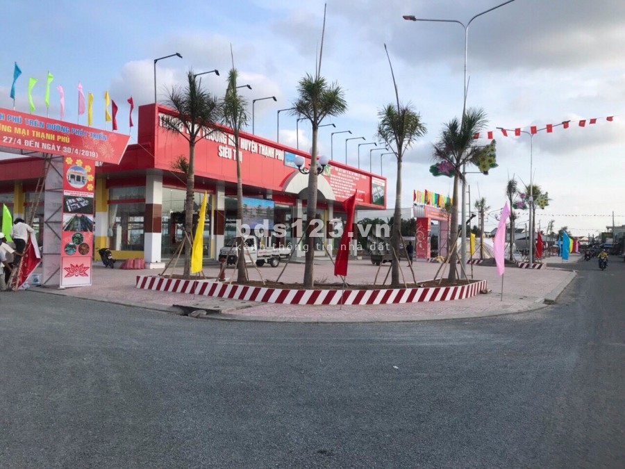 Đất nền mặt tiền chợ khu dân cư thương mại Thạnh Phú Center