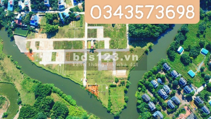 Chính chủ bán 190m2 mặt tiền TĐC Đà Gạo, Hòa Lạc view suối mt 9,5m giá 15tr5/m2 oto vào tận nhà