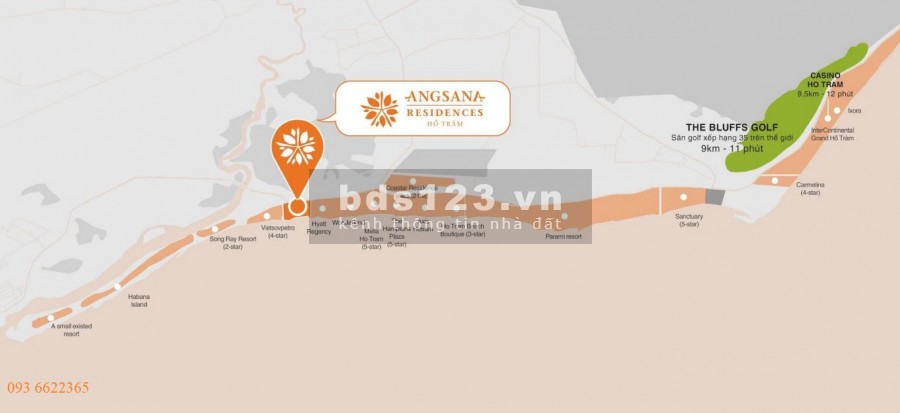 Bán căn biệt thự mặt tiền biển Angsana Hồ Tràm giá 41,3 tỷ, hàng trực tiếp CDT