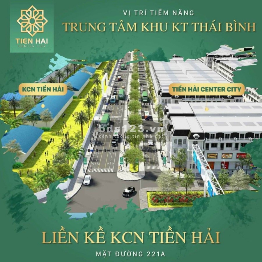 Ra mắt 50 lô đất nền đẹp nhất KĐT Tiền Hải center city, chính sách khủng duy nhất lên tới 11.5 %