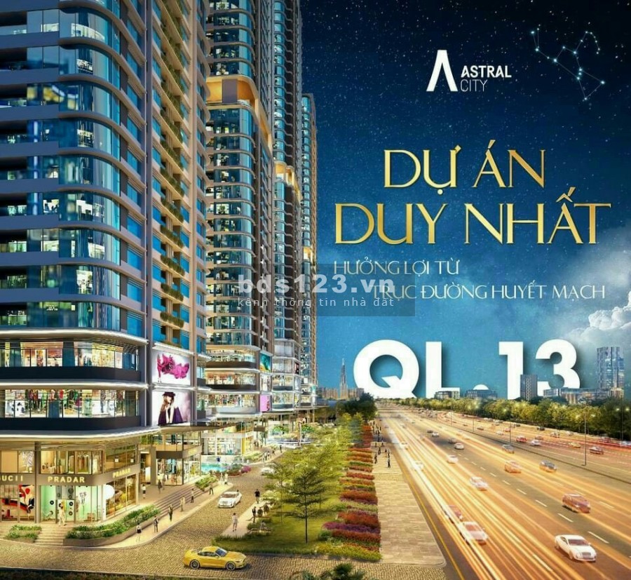 Sở hữu căn hộ cao cấp trong khu phức hợp trung tâm thương mại Astral City với 600 triệu